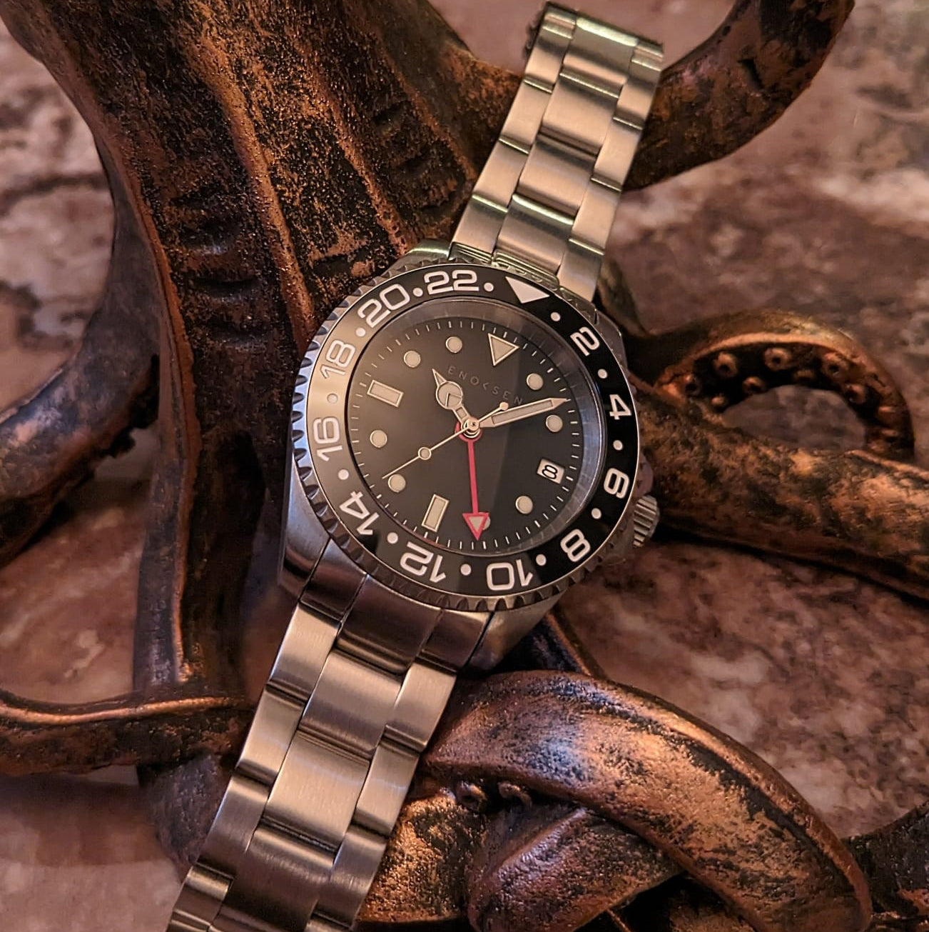 Enoksen 'ROAM' E07/A - Mechanical GMT Watch - 41mm