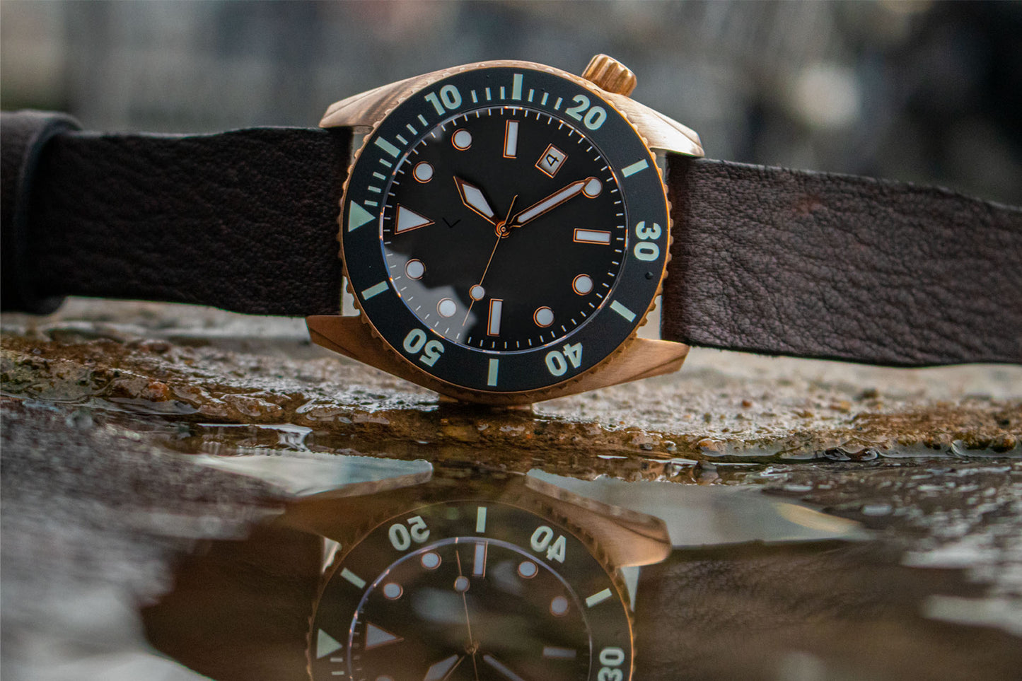 Enoksen 'Deep Dive' E11/G Bronze Edition- Diver's Watch - 44mm