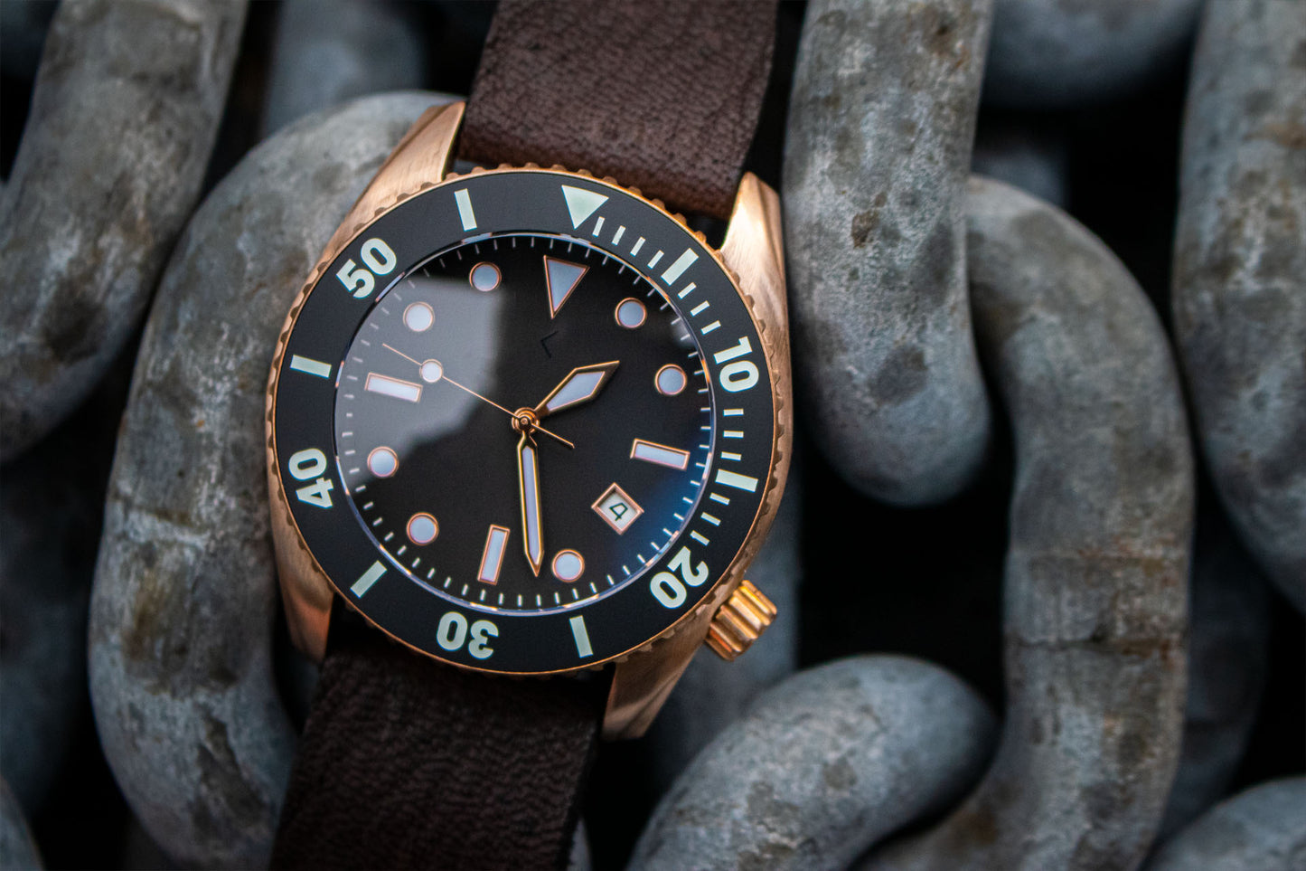 Enoksen 'Deep Dive' E11/G Bronze Edition- Diver's Watch - 44mm