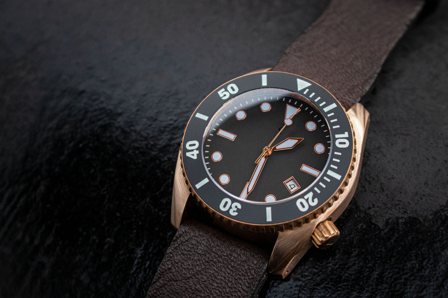 Enoksen 'Deep Dive' E11/G Bronze Edition- Diver's Watch - 44mm