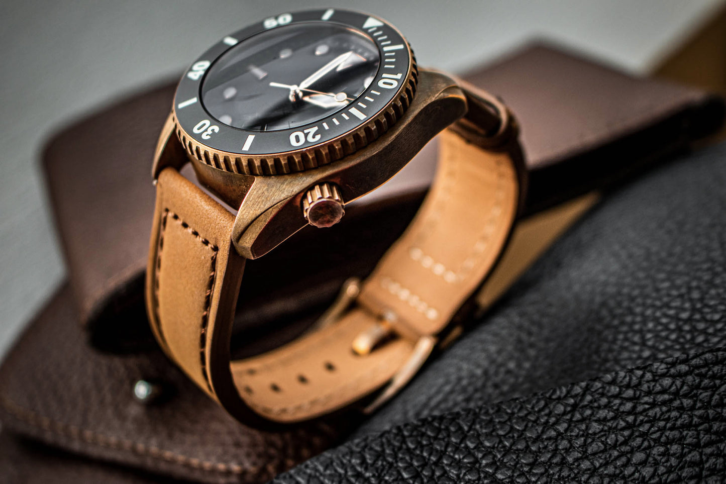 Enoksen Tan Suede Watch Strap (20, 22 & 24mm)