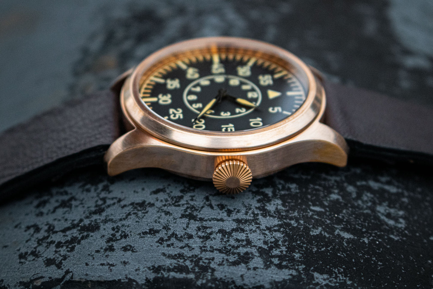 Enoksen 'Fly' E03/B Bronze Edition - Mechanical Pilot's Watch - 46mm