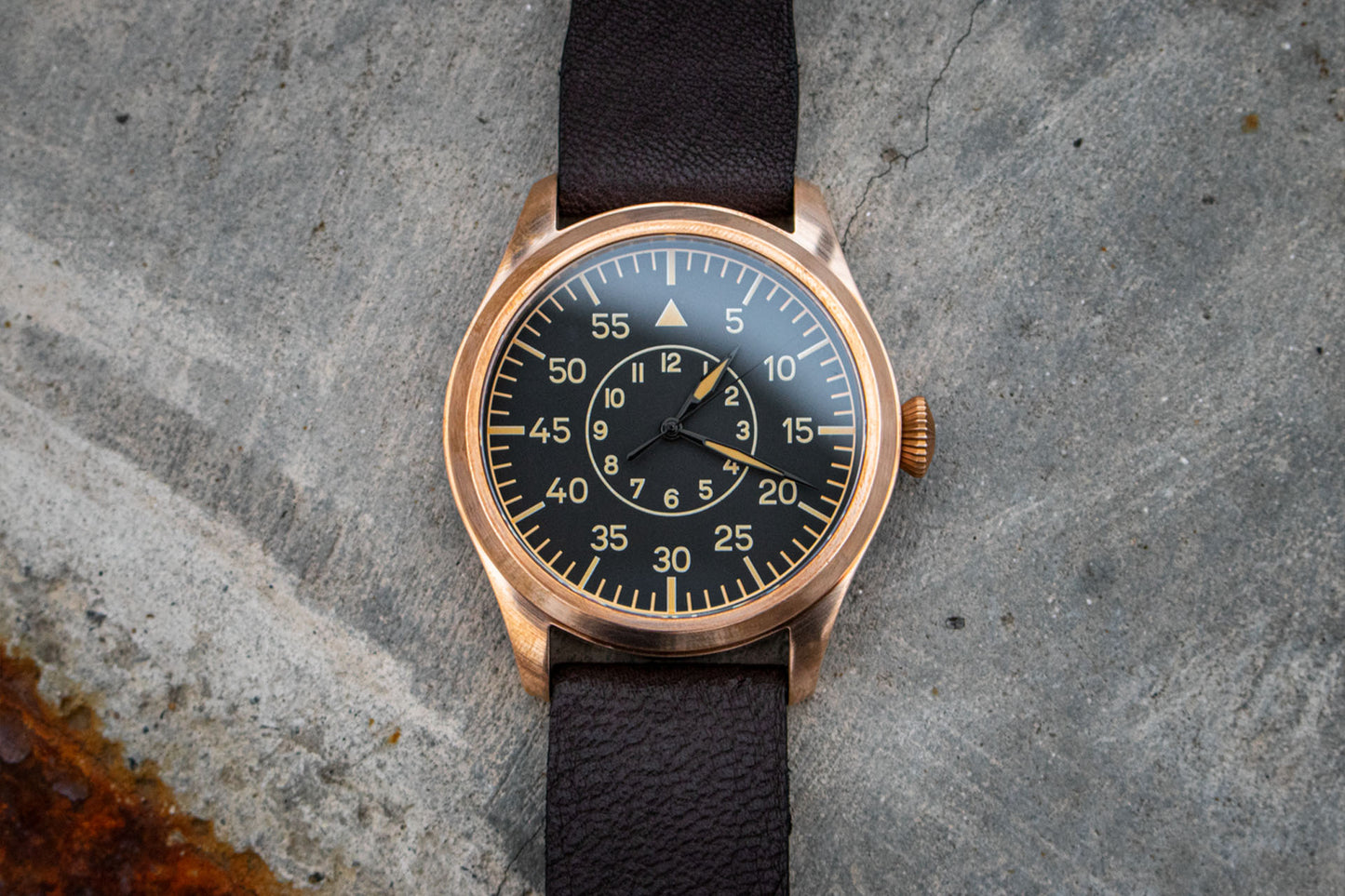 Enoksen 'Fly' E03/B Bronze Edition - Mechanical Pilot's Watch - 46mm