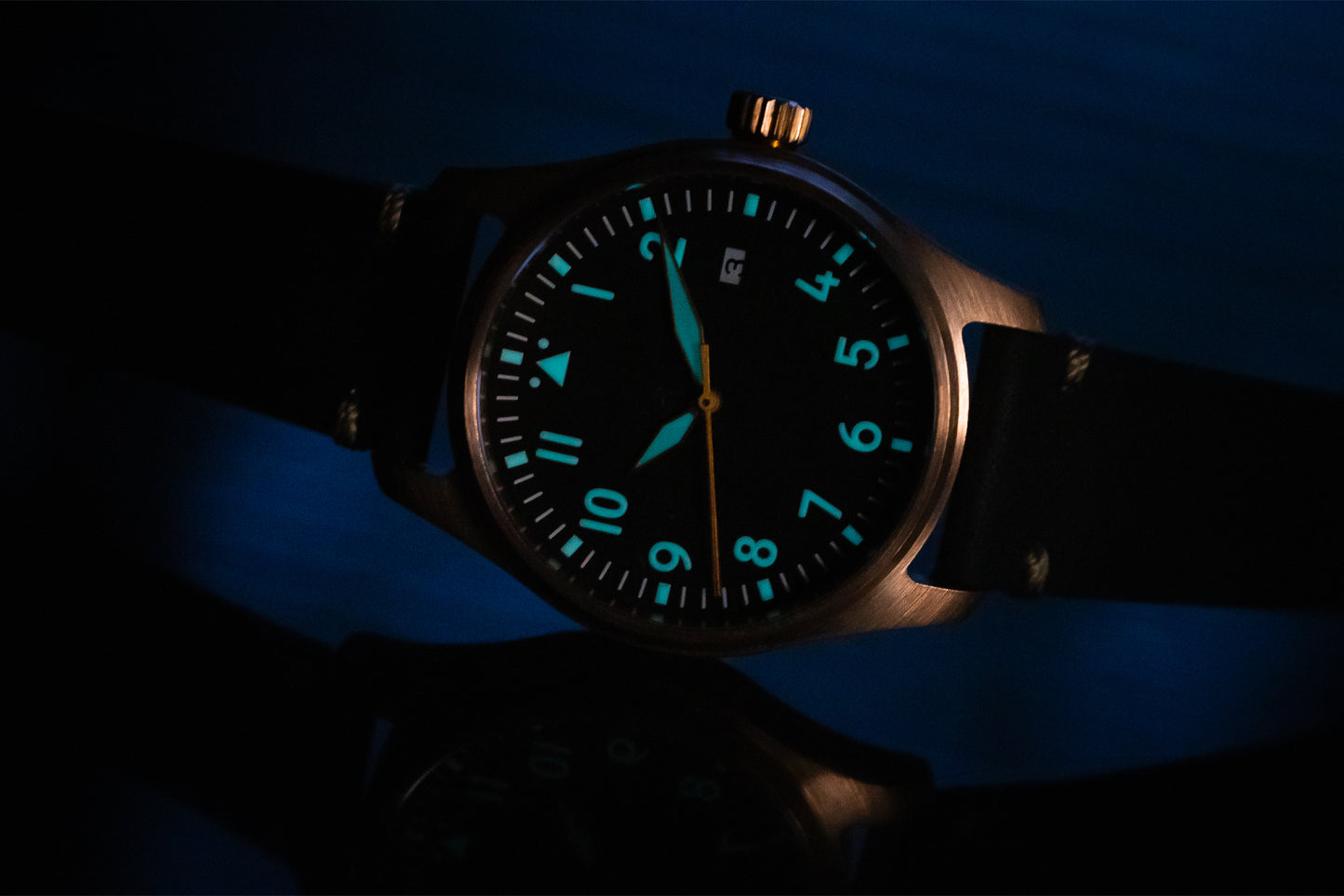 Enoksen 'Fly' E03/G Bronze Brown Swiss Edition - Mechanical Pilot's Watch - 39mm