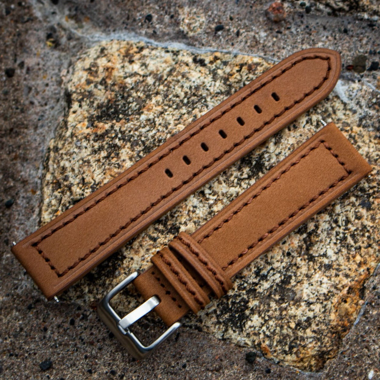 Enoksen Tan Suede Watch Strap (20, 22 & 24mm)