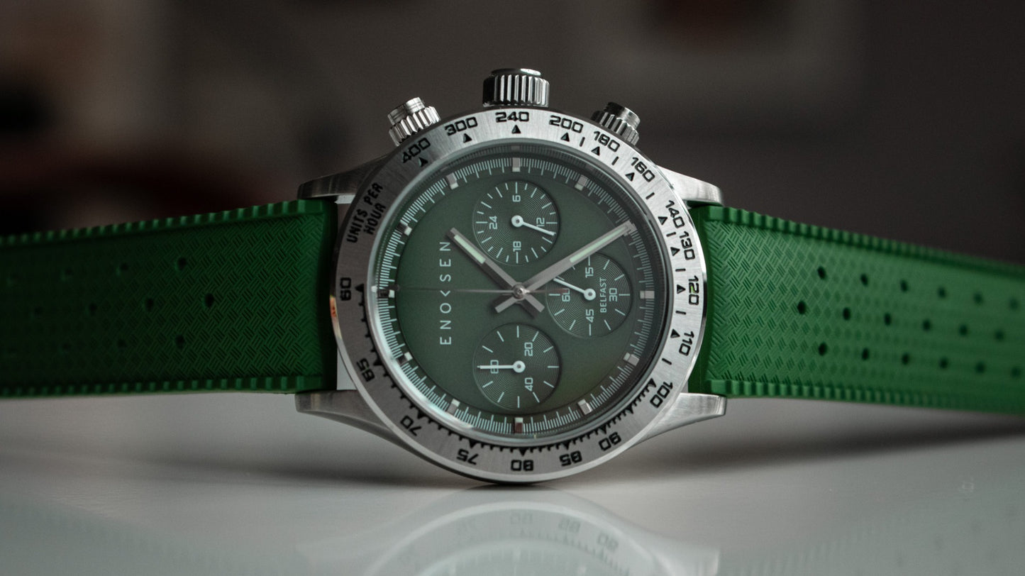 Enoksen 'KRONO' E08/C - Green Steel - 39MM