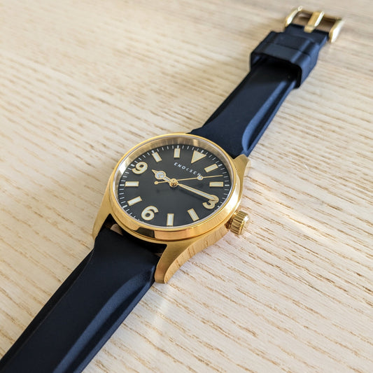 Enoksen 'DECO' E06/B Black Gold - 36MM, SN 037