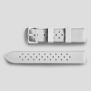 Enoksen Tropic-Style Rubber Strap (18, 20, 22mm) - White