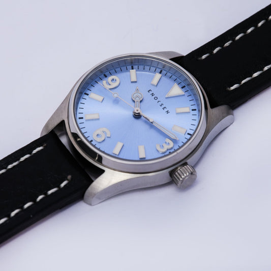 Enoksen 'DECO' E06/DM Sky Blue Steel - 36MM