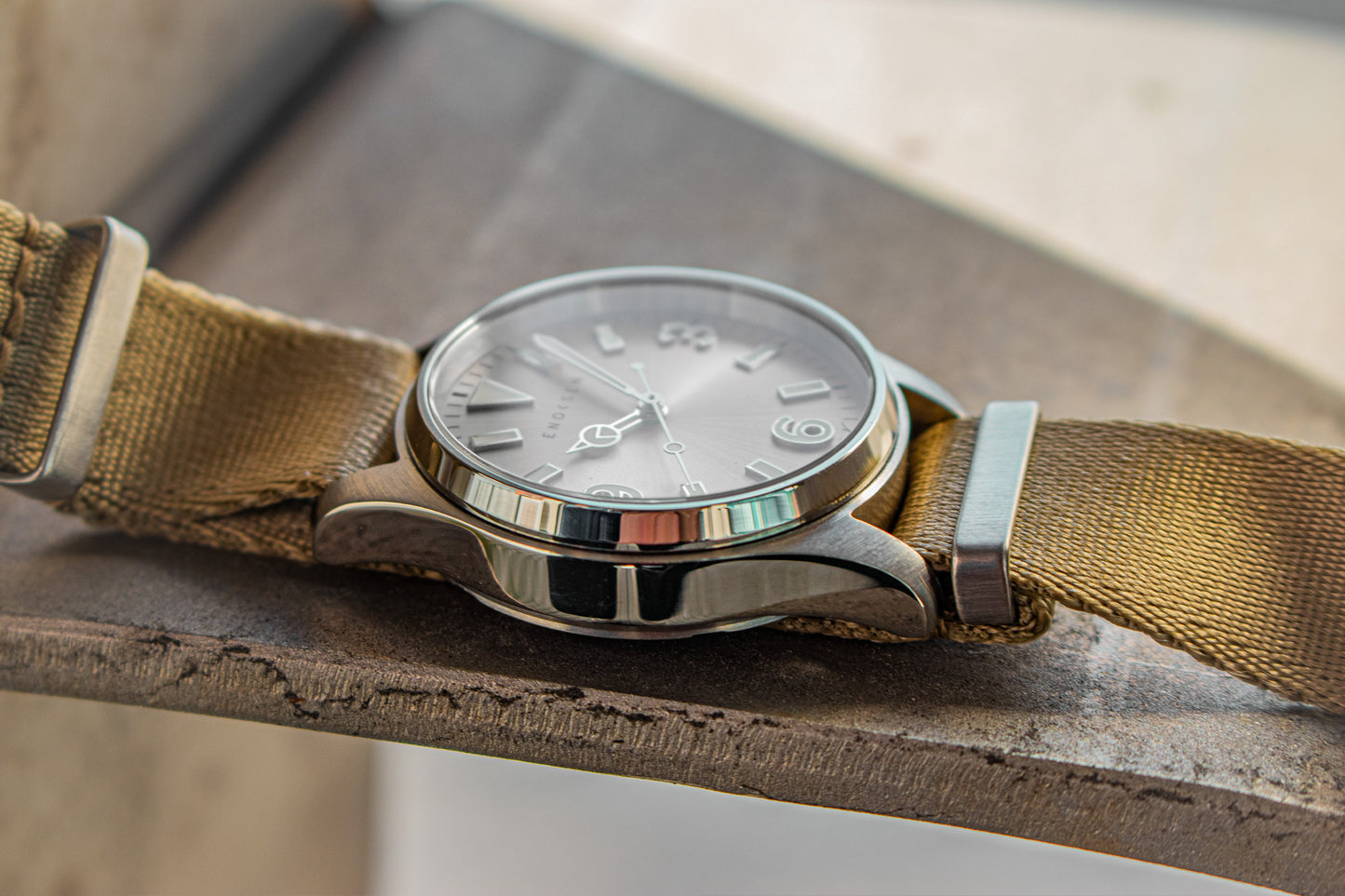 Enoksen 'DECO' E06/F Duty Edition Warm Grey Steel - 36MM