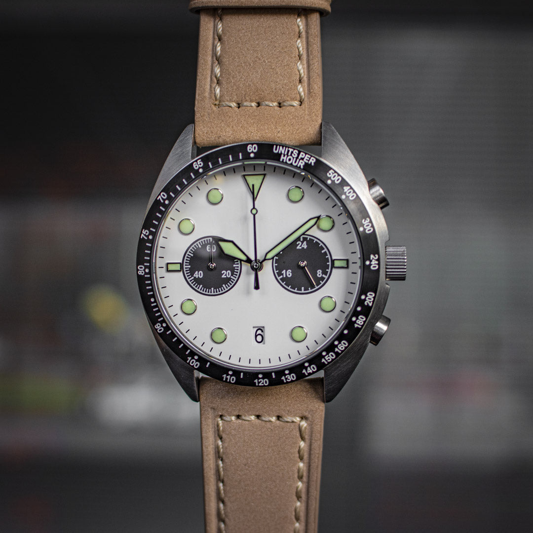 Enoksen 'Drive' E04/B - Driver's Chronograph - 43mm (Tan Original)