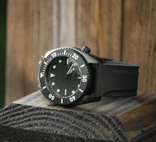 Enoksen Two Piece Rubber Strap - PVD Stealth Black (18, 20, 22 & 24mm)