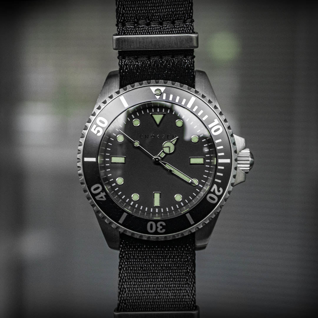 Enoksen 'Dive' E02/H Black - Duty Series - 41mm