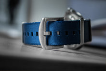 Enoksen Duty Seatbelt-Style NATO Strap (18, 20, 22mm) - Blue