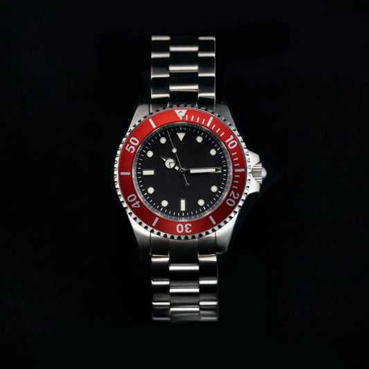 Enoksen 'Dive' E02/H Red Oyster - Hybrid Diver's Watch - 40mm