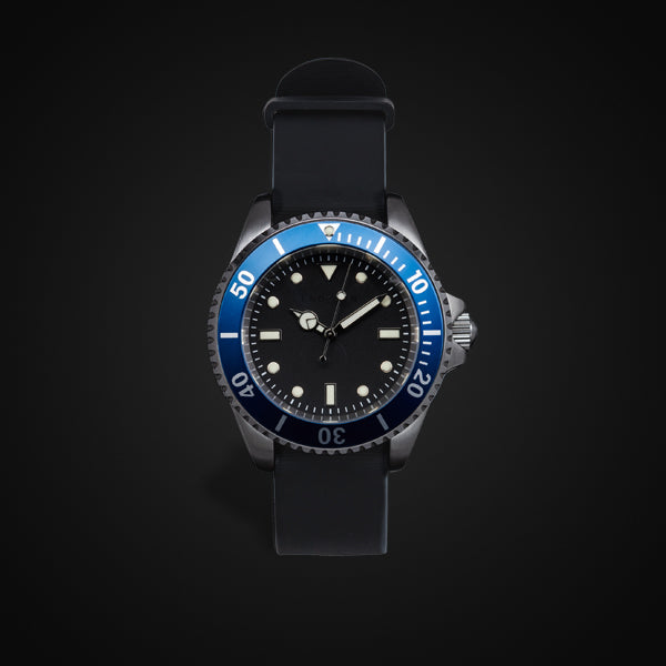 Enoksen 'Dive' E02/H Blue - Hybrid Diver's Watch - 41mm