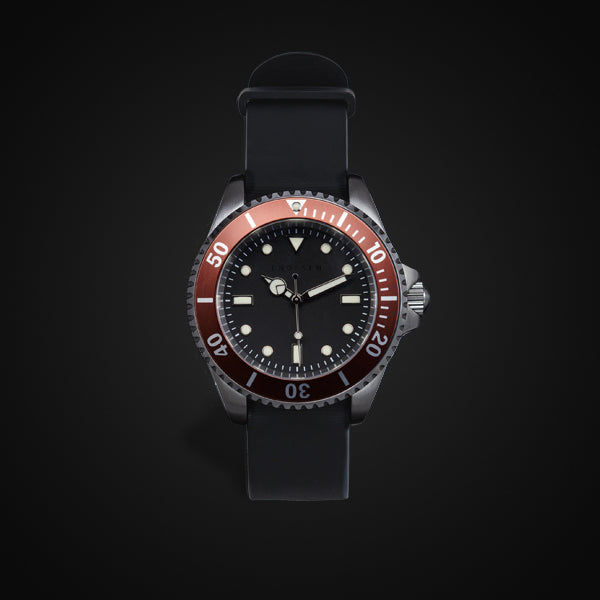 Enoksen 'Dive' E02/H Brown - Hybrid Diver's Watch - 40mm