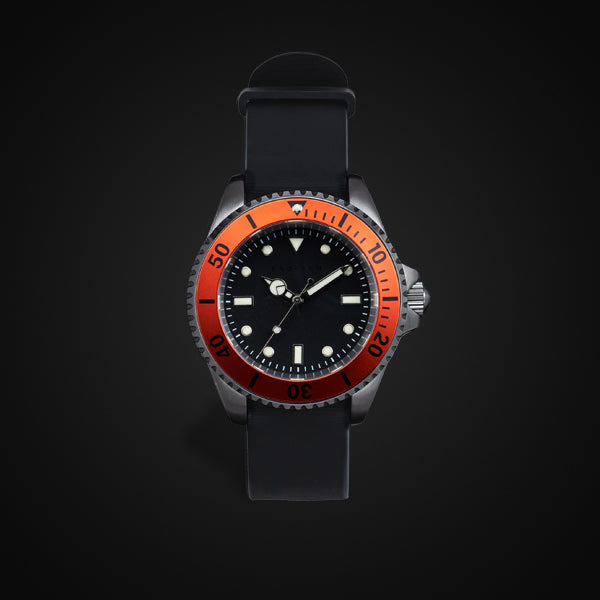 Enoksen 'Dive' E02/H Orange - Hybrid Diver's Watch - 40mm