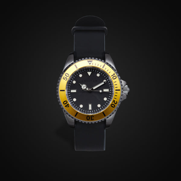 Enoksen 'Dive' E02/H Yellow - Hybrid Diver's Watch - 40mm