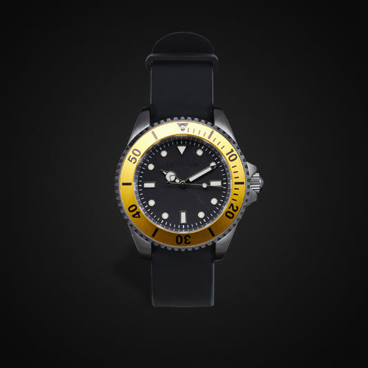 Enoksen 'Dive' E02/H Yellow - Hybrid Diver's Watch - 40mm