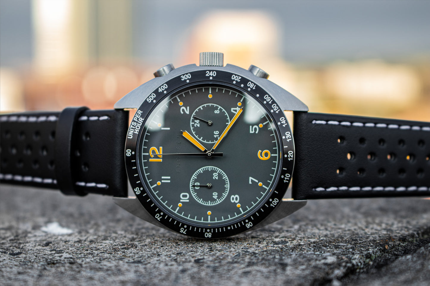 Enoksen 'Fly' E03/D Limited Edition - Pilot's Hybrid Chronograph Watch - 43mm