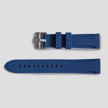 Enoksen Two Piece Rubber Watch Strap - Blue (18, 20, 22 & 24mm)