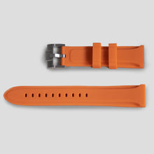 Enoksen Two Piece Rubber Watch Strap - Orange (18, 20, 22 & 24mm)