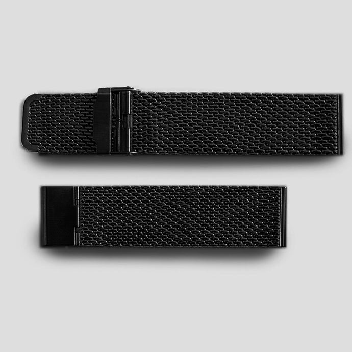Enoksen Fine Mesh PVD Black Steel Bracelet (18, 20, 22 & 24mm)