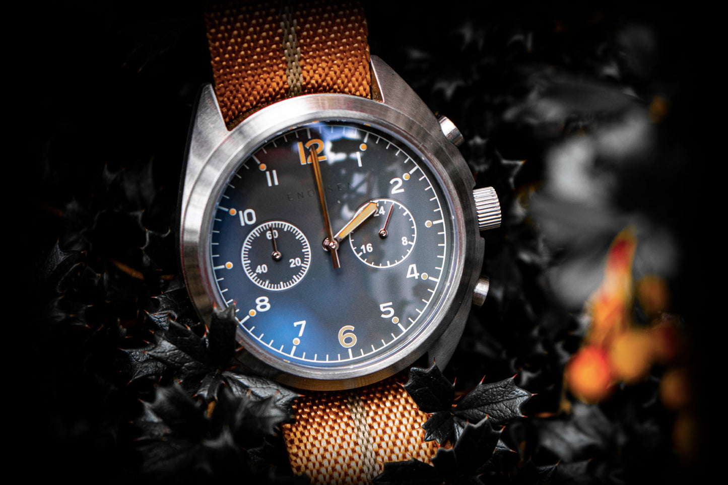 Enoksen 'Fly' E03/D - Pilot's Hybrid Chronograph Watch - 43mm