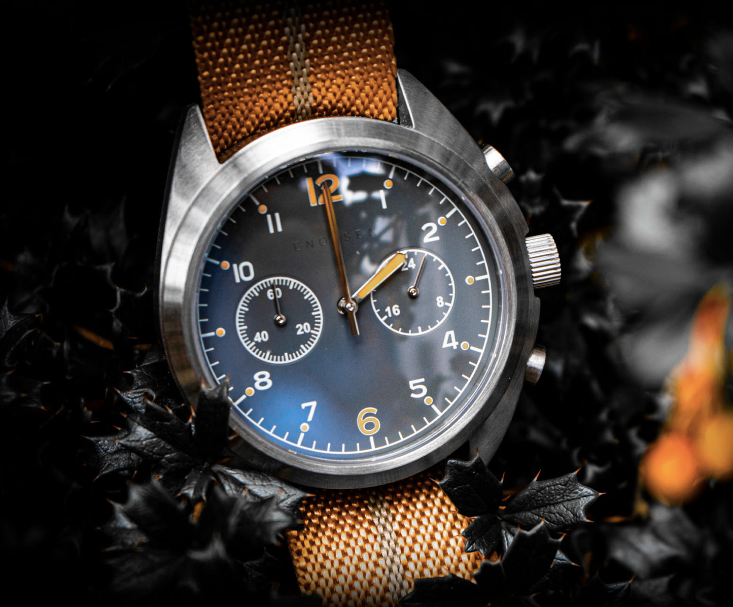 Enoksen 'Fly' E03/D - Pilot's Hybrid Chronograph Watch - 43mm