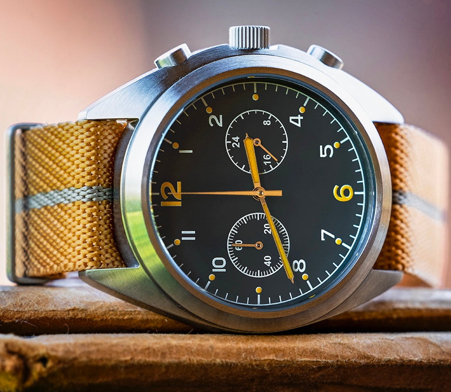 Enoksen 'Fly' E03/D - Pilot's Hybrid Chronograph Watch - 43mm