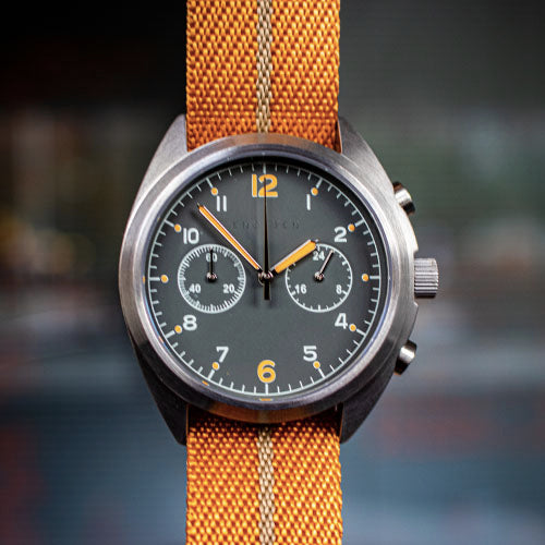 Enoksen 'Fly' E03/D - Pilot's Hybrid Chronograph Watch - 43mm